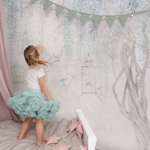 TAPETA WISTERIA KIDS MINT