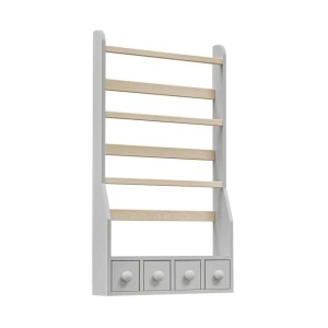 INMONDO - PÓŁKA Z SZUFLADKAMI LOUVE SZARY