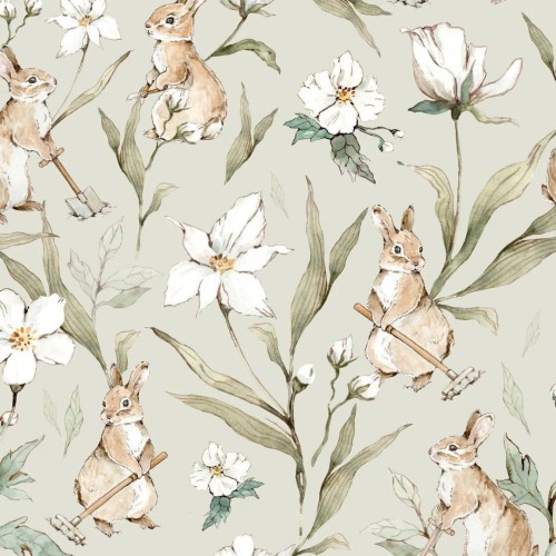 tapeta króliczki ogrodniczki