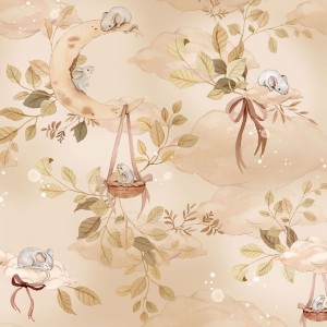 DEKORILLO - TAPETA DZIECIĘCA POLNE MYSZKI