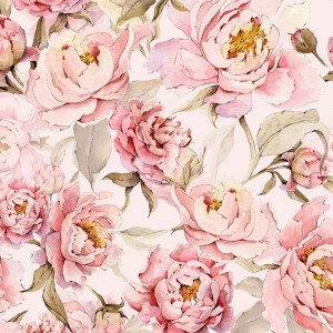 DEKORILLO - TAPETA DLA DZIEWCZYNKI PEONIE