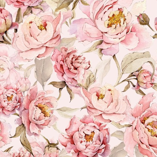tapeta peonie do pokoju dziewczynki