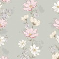 tapeta w kwiaty do pokoju dziewczynki dekorillo