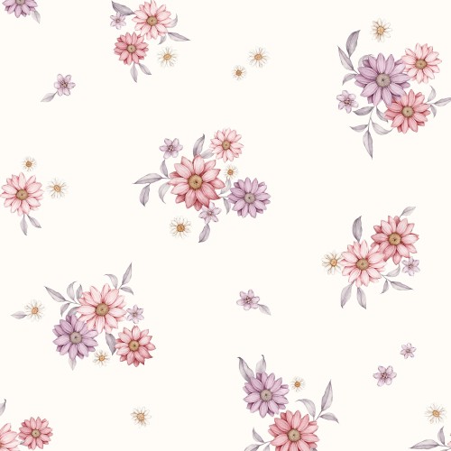 tapeta very purple ecru dekorillo