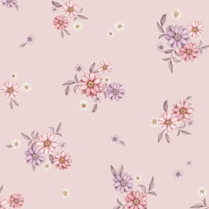 DEKORILLO - TAPETA DZIECIĘCA VERY PURPLE CHAMPAGNE PINK