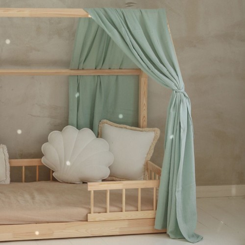 baldachim na łóżko domek