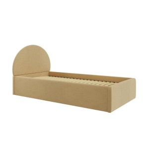 DAPPI - ŁÓŻKO TAPICEROWANE Z ZAOKRĄGLONYM ZAGŁÓWKIEM