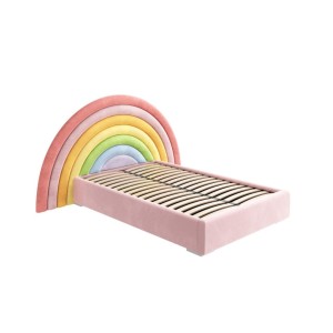 DAPPI - ŁÓŻKO TAPICEROWANE TĘCZA RAINBOW