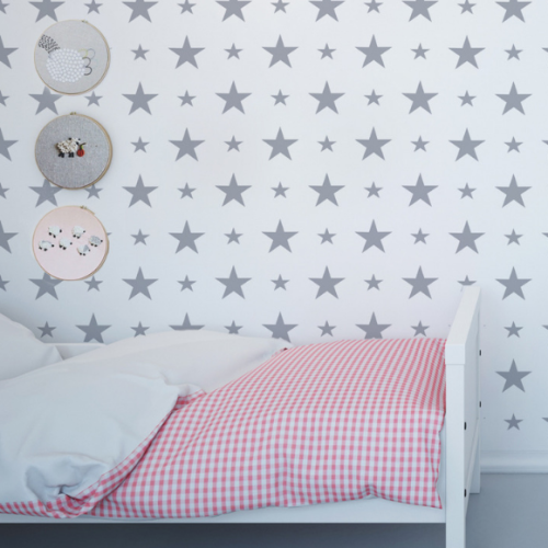 tapeta szare gwiazdki