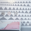 tapeta grey triangles