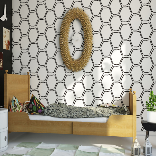 tapeta hexagons simple