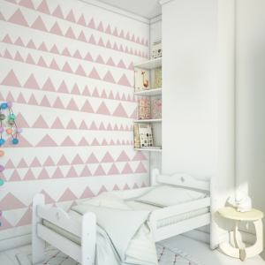 HUMPTY DUMPTY - TAPETA PINK TRIANGLES