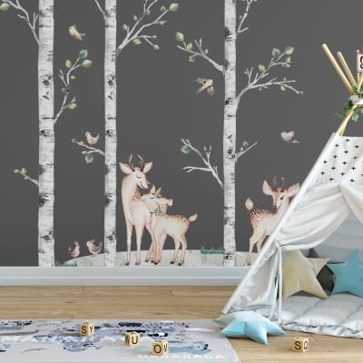 naklejki na ścinę do pokoju leśnego