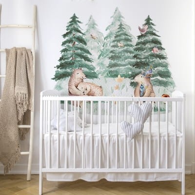 zalozkownik misie naklejka do pokoju dziecka