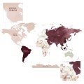 naklejka mapa świata