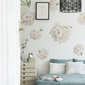 YOKO DESIGN - NAKLEJKA NA ŚCIANĘ BIAŁE PIWONIE MAŁE