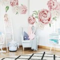 naklejki do pokoju dziewczynki piwonie