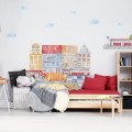 załóżkownik naklejka do pokoju chłopca miasto
