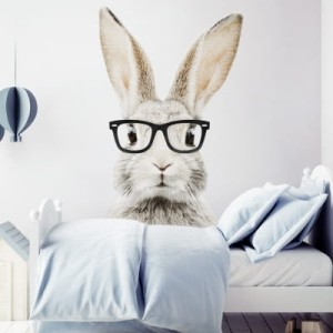 YOKO DESIGN - NAKLEJKA NA ŚCIANĘ KRÓLIK STEFAN W OKULARACH