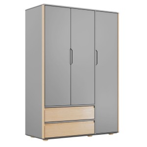 INMONDO - SZAFA TRZYDRZWIOWA 3D2S FUNFLEX SZARA