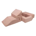 dziecięca sofa 6 elementów modułowa róż