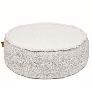 MEOW BABY - PUFA OKRĄGŁA BEARLY KREMOWA