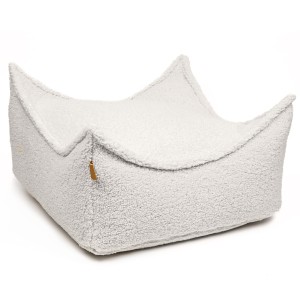 MEOW BABY - PUFA KWADRATOWA BEARLY KREMOWA