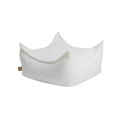 BOUCLE PUFA KWADRATOWA BIAŁA