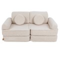 sofa modułowa dziecięca kremowa