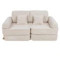 Sofa dziecięca Pocket Plus Bearly z miękkim siedziskiem