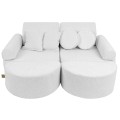 modułowa duża sofa dziecięca boucle
