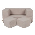 SOFA CUBE BEARLY KREMOWA