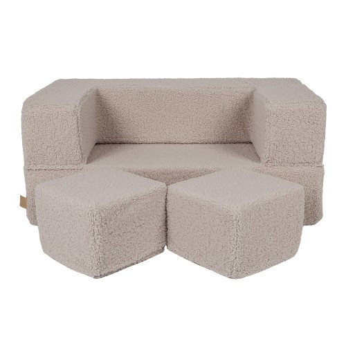 SOFA CUBE BEARLY KREMOWA