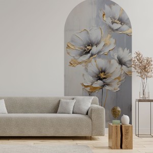 YOKO DESIGN - NAKLEJKA W KSZTAŁCIE ŁUKU KWIATY