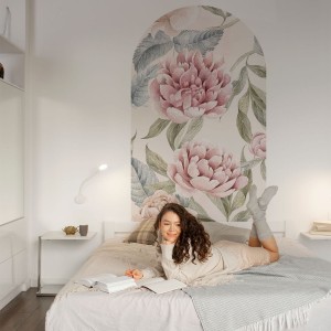 YOKO DESIGN - NAKLEJKA W KSZTAŁCIE ŁUKU PIWONIE