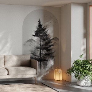 YOKO DESIGN - NAKLEJKA W KSZTAŁCIE ŁUKU KRAJOBRAZ GÓRY