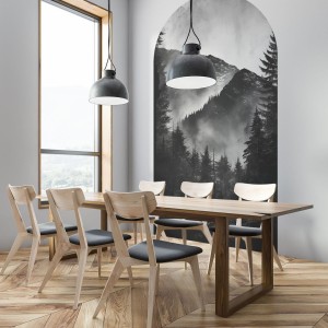YOKO DESIGN - NAKLEJKA W KSZTAŁCIE ŁUKU KRAJOBRAZ GÓRY
