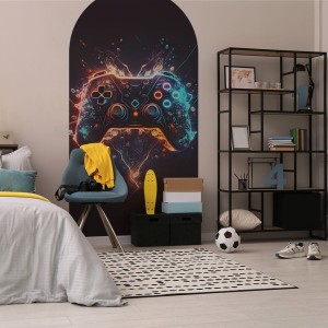 YOKO DESIGN - NAKLEJKA W KSZTAŁCIE ŁUKU GRACZ KONSOLA