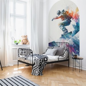 YOKO DESIGN - NAKLEJKA W KSZTAŁCIE ŁUKU SNOWBOARD