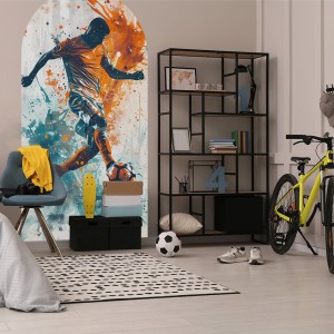 YOKO DESIGN - NAKLEJKA W KSZTAŁCIE ŁUKU PIŁKARZ