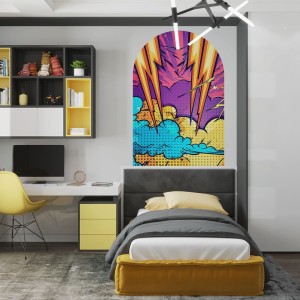 YOKO DESIGN - NAKLEJKA W KSZTAŁCIE ŁUKU KOMIKS