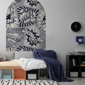 YOKO DESIGN - NAKLEJKA W KSZTAŁCIE ŁUKU KOMIKS