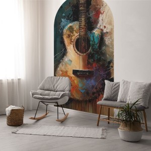 YOKO DESIGN - NAKLEJKA W KSZTAŁCIE ŁUKU GITARA