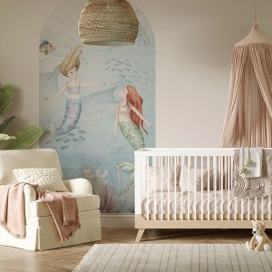 YOKO DESIGN - NAKLEJKA W KSZTAŁCIE ŁUKU GŁĘBIA OCEANU SYRENY