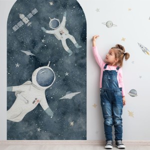 YOKO DESIGN - NAKLEJKA W KSZTAŁCIE ŁUKU KOSMONAUCI