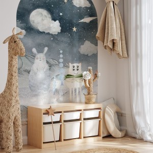 YOKO DESIGN - NAKLEJKA W KSZTAŁCIE ŁUKU KOSMOS TOLEK I KAZIK