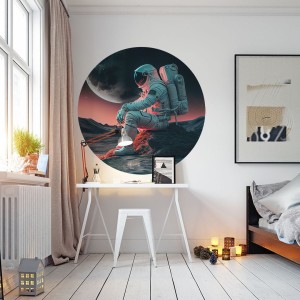 YOKO DESIGN - NAKLEJKA W KSZTAŁCIE KOŁA ASTRONAUTA