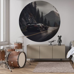 YOKO DESIGN - NAKLEJKA W KSZTAŁCIE KOŁA SAMOCHÓD