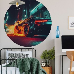 YOKO DESIGN - NAKLEJKA W KSZTAŁCIE KOŁA SAMOCHÓD