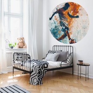 YOKO DESIGN - NAKLEJKA W KSZTAŁCIE KOŁA PIŁKARZ